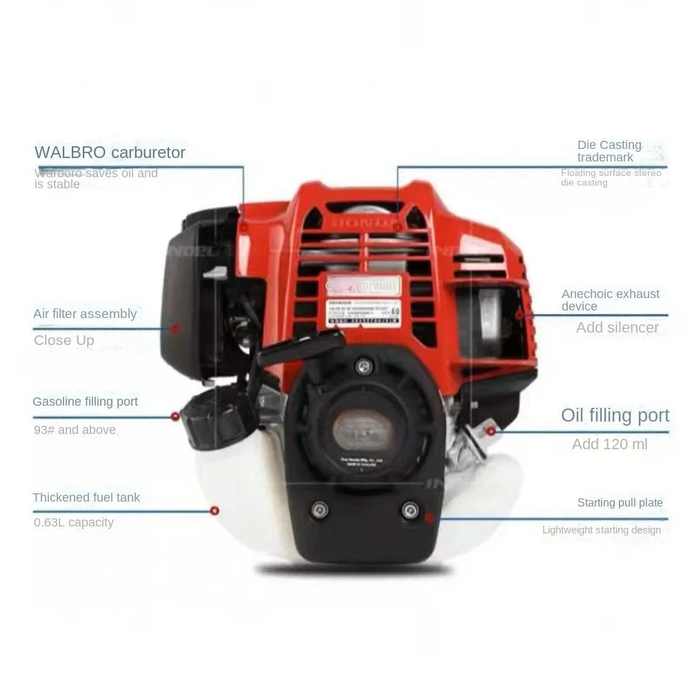 GX35GX50 Lawn Mower Four stroke Small Multi functional  Pioneering and Grassing Home Mower Engine