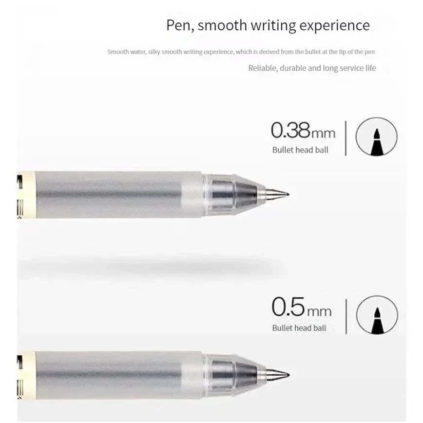 6/8Pcs/Set MUJIs Gel Pen Black/Red/Blue 0.38/0.5mm Ink Japan Color Pen Office School Ballpoint Pen Japanese Kawaii Stationery