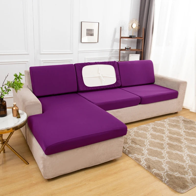 Summer Silk Spandex Seat  Sofa Cushion Cover Pad Protect 2026 Living Room Couch Slipcover 1 2 3 4 Seater Sofa Seat Covers