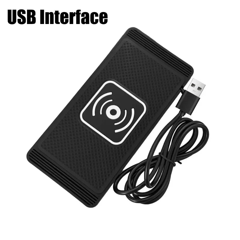 1PC Car Wireless Fast Charger for Iphone 16 15 15 Pro Max 14 13 12X Samsung S24 S23 Auto Charger with PC Rubber Pad Stand