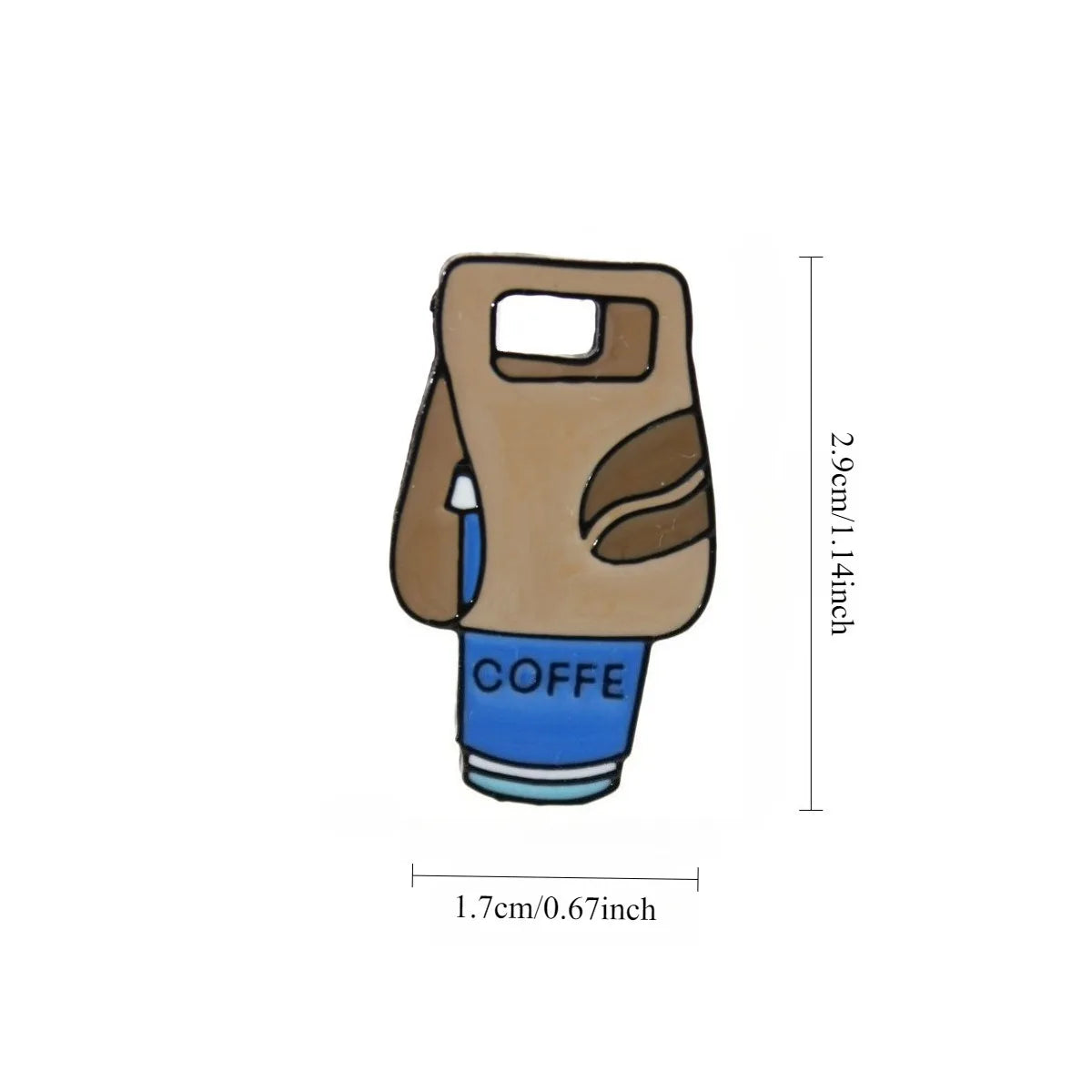 Coffee Cup Pin Badge - Cute Cartoon Brooch for Bags & Jackets - photo 11
