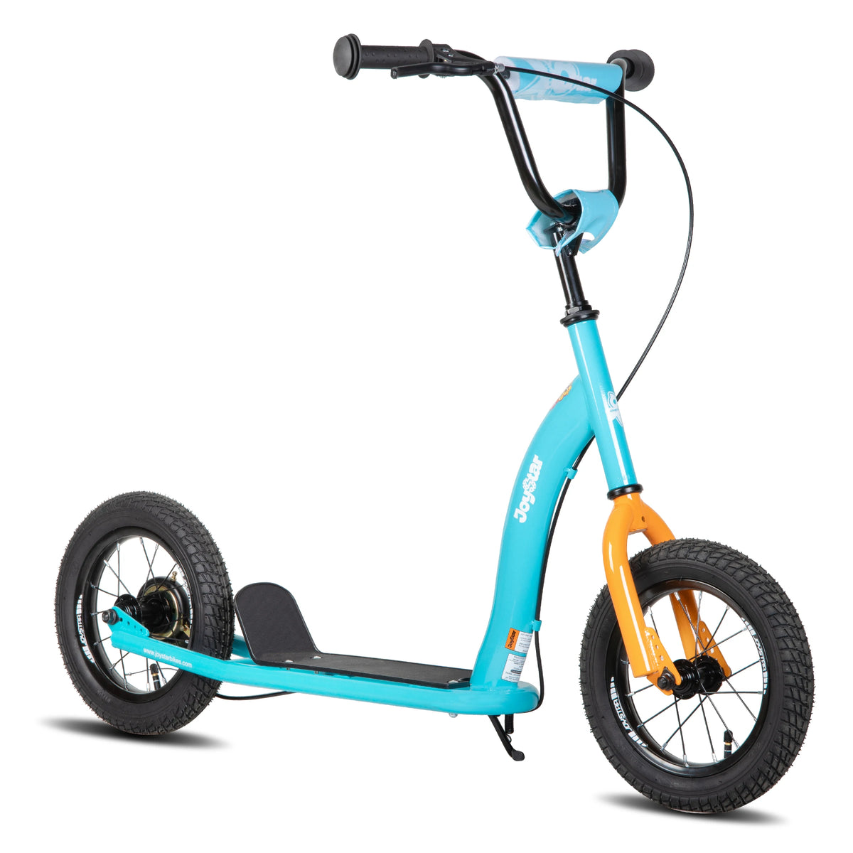 JOYSTAR 12" Kick Scooter for Kids 5+ Teens & Youth with Adjustable Handlebar Big Wheel 2-Wheel Scooter Rear Drum Brakes