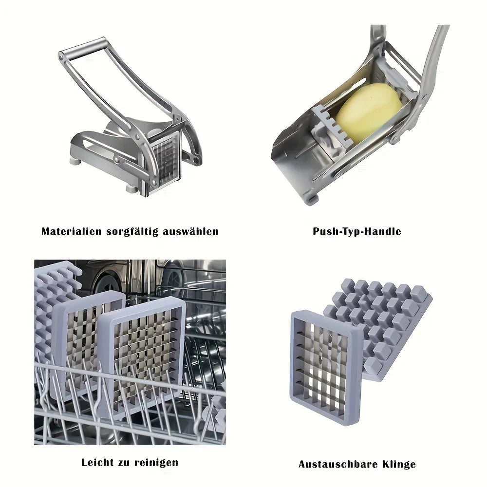 Stainless Steel Vegetable Chopper - French Fry & Onion Dicer - photo 5