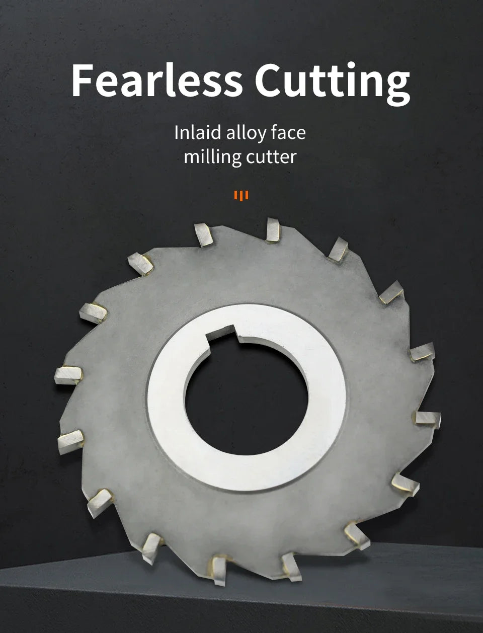 Three-Side Indexable Disc Milling Cutter — Tungsten Steel CNC Tool