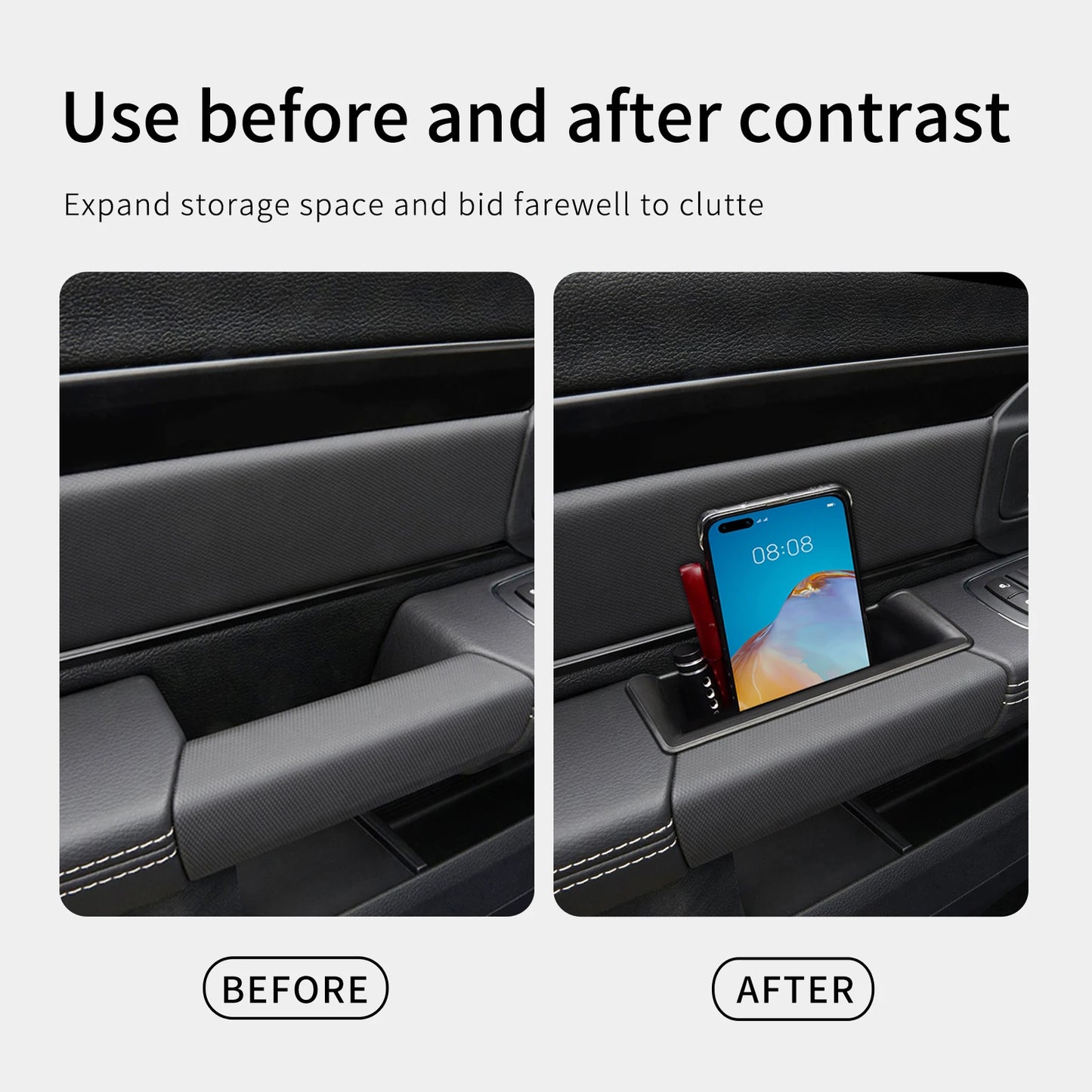 Door Handle Storage Box Organizer Tray — Dodge RAM 1500 (2019-2026)