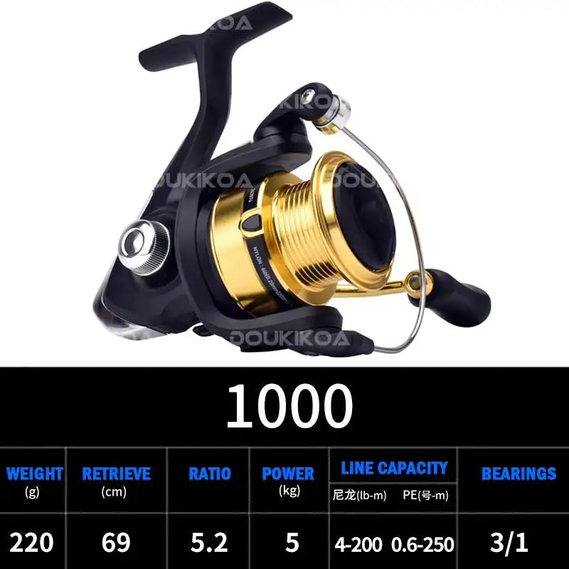 2023 DAIWA RS Fishing Spinning Reel 500 1000 1000C 2500 3000C Fishing Reels 5KG/10KG Power 5.3:1/6.2:1 Seawater Spinning Reels