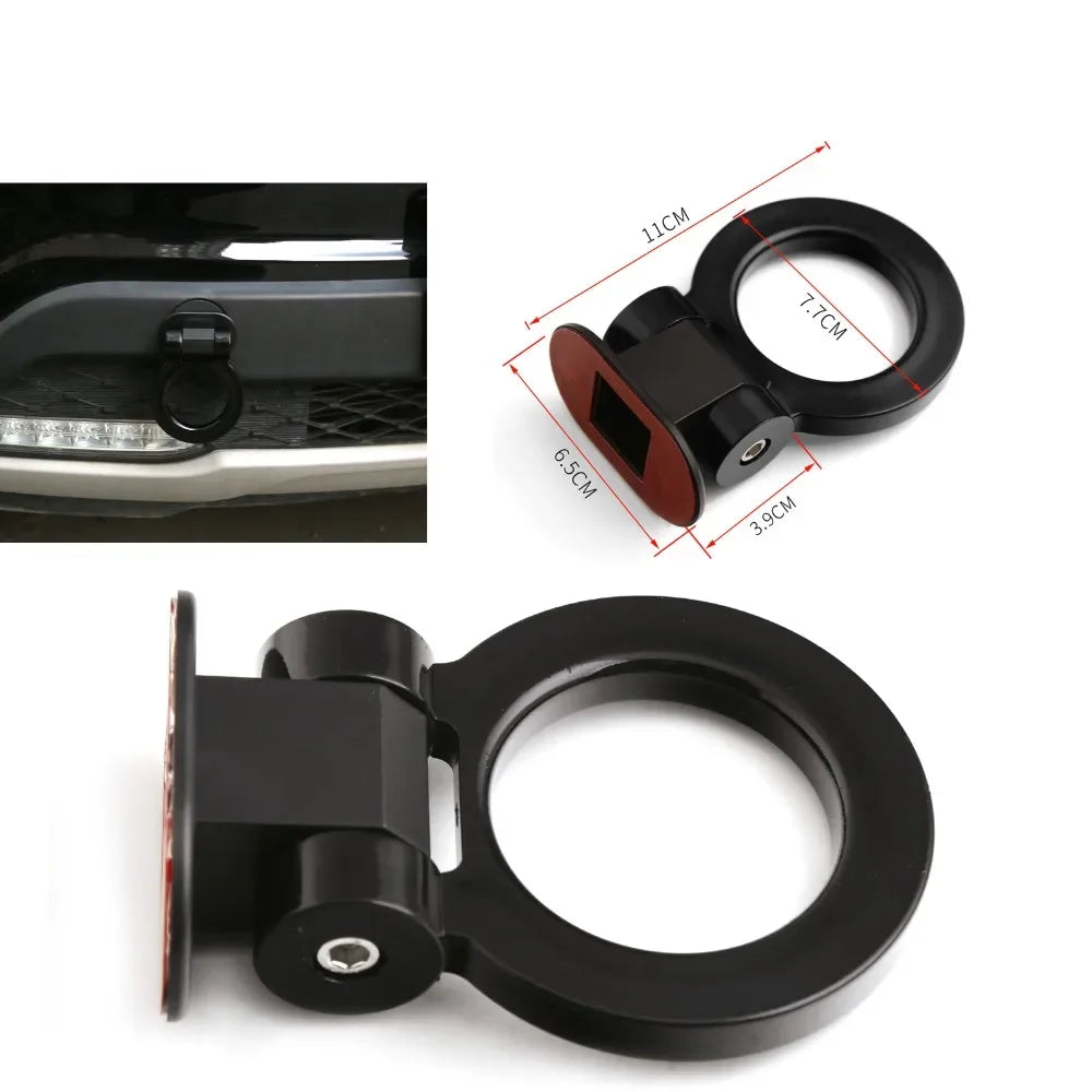 2 Car Style Trailer Hooks Designs，Decorative Car Sticker,Front Rear Trailer,Racing Ring Simulation,Vehicle Trailer Hook