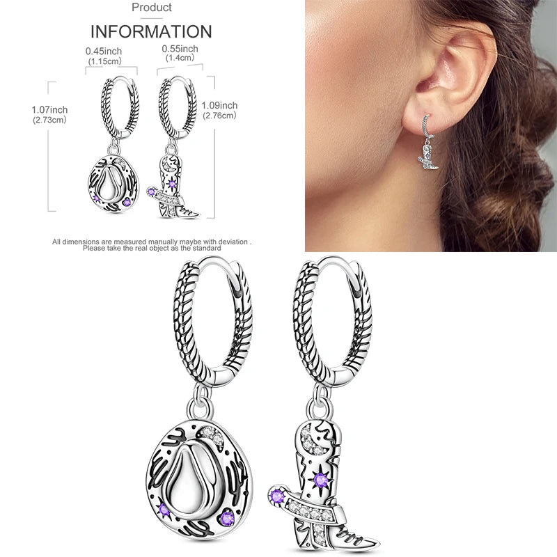Sparkling Gold Woman Hoop Earrings 925 Sterling Silver Butterfly Colored Zirconium Earrings for Women Jewelry Anniversary Gift