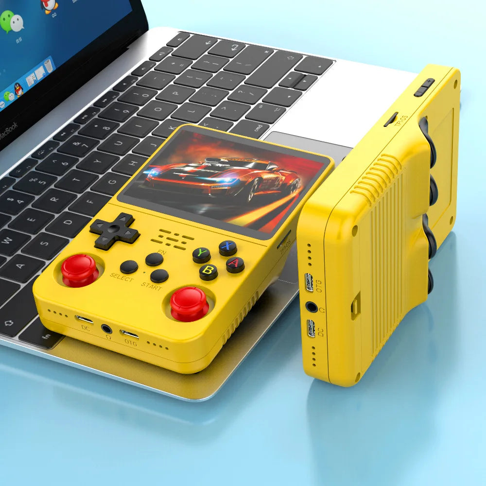 R36S 128G Retro Handheld Game Console Linux System 3.5Inch IPS Screen Portable Pocket Video Player 2 Joystick 64G 256G Kid Gift