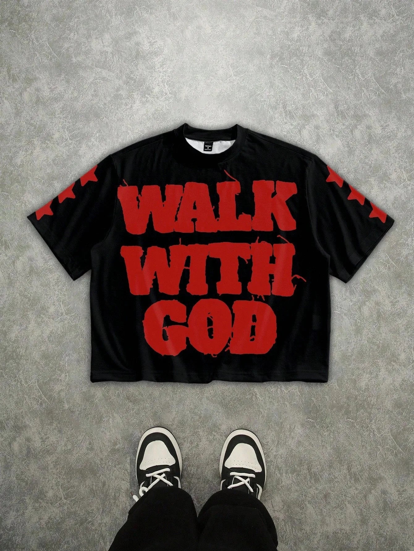 Men's 3D Letter Print T-Shirt — Lightweight Street Casual Tee
