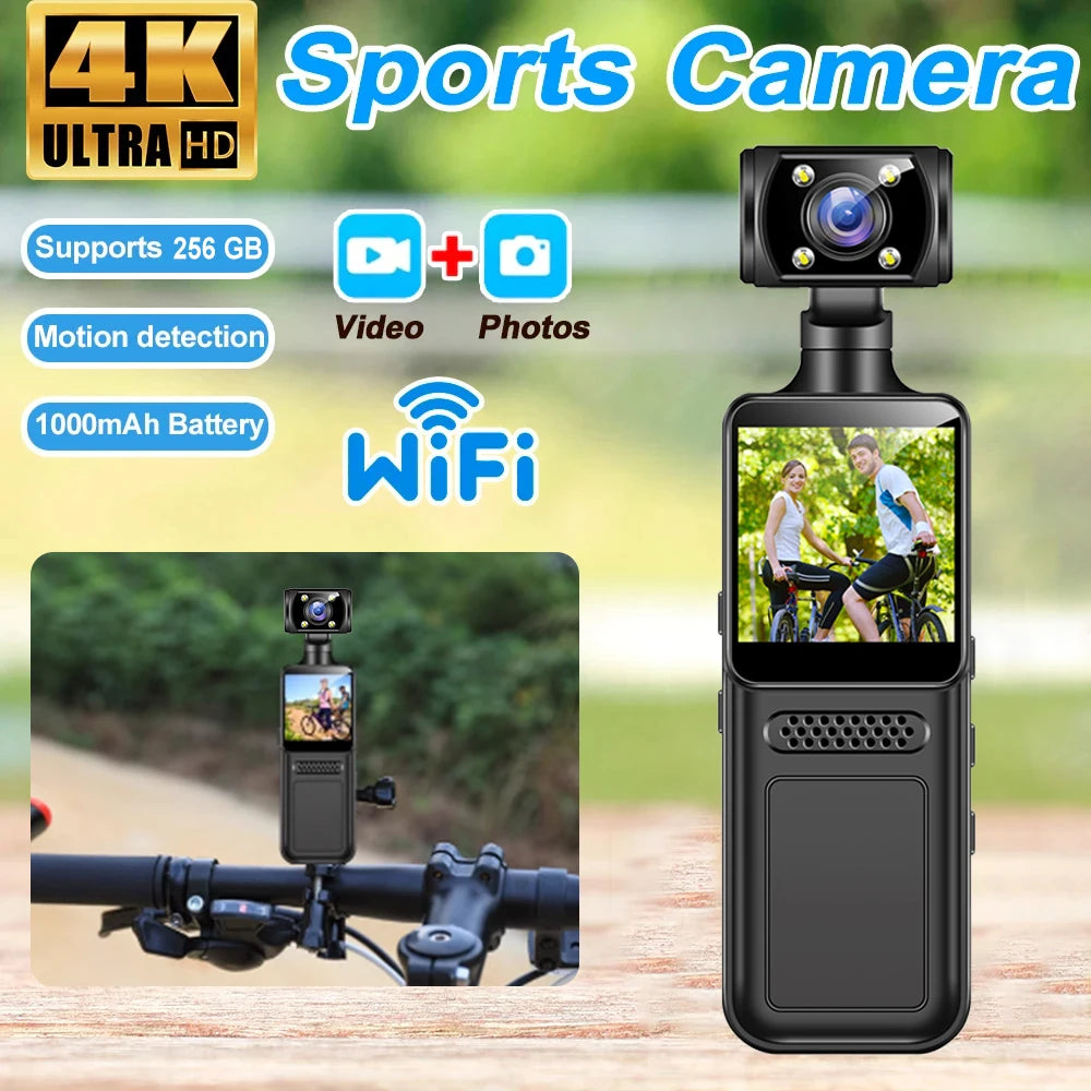 4K Mini WiFi Body Camera — Night Vision Portable Recorder, L10