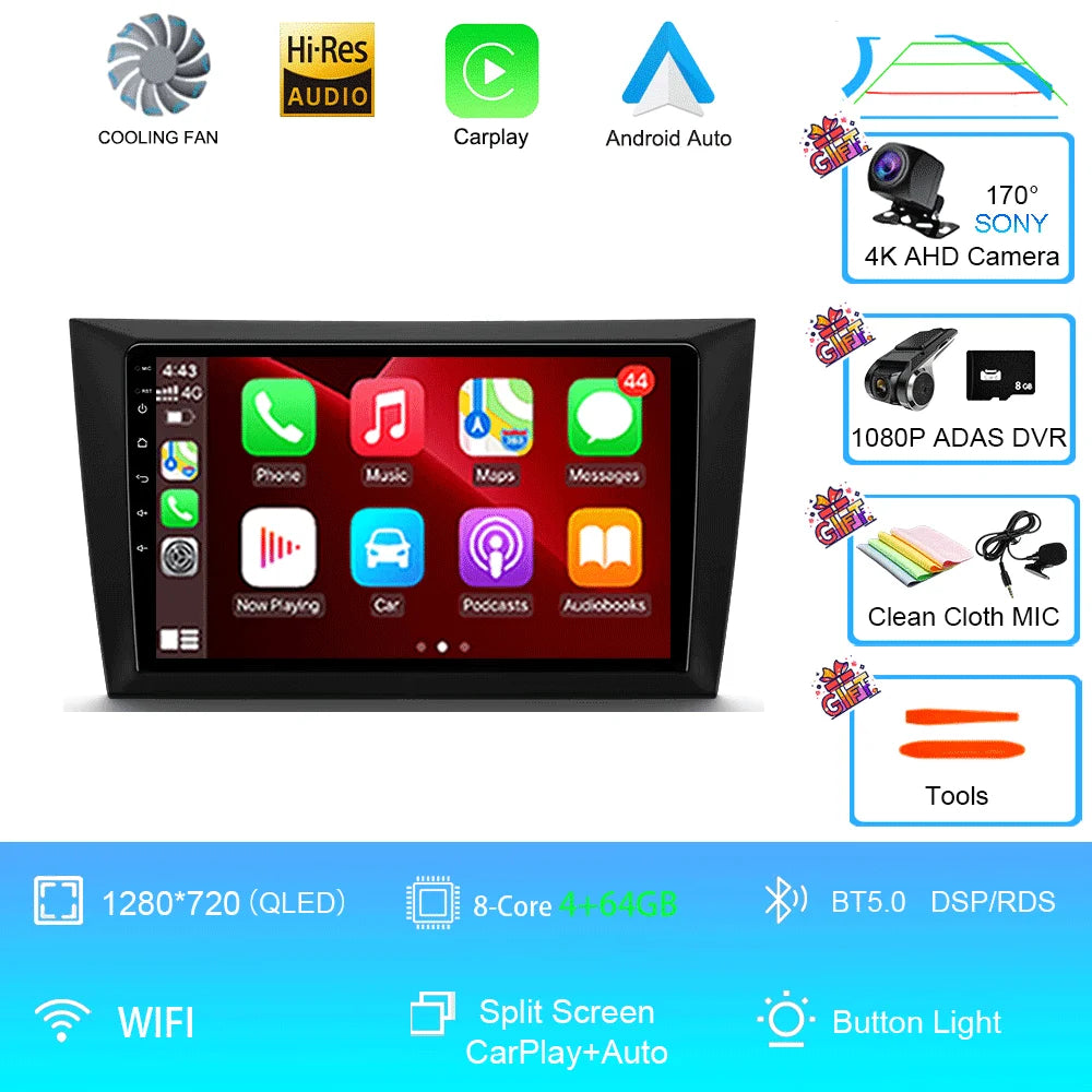 Car Stereo with Apple CarPlay & Android Auto, Compatible with VW Golf 6 MK6 & GTI
