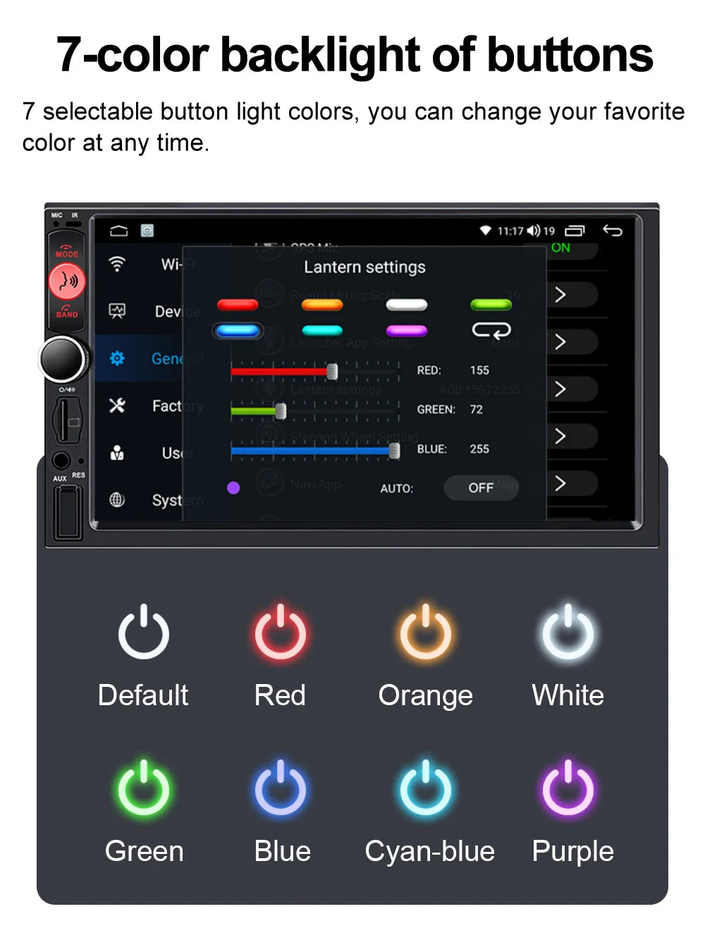 XIMA 2Din 7" IPS Universal Wireless CarPlay Android Auto Car Radio Stereo Multimedia Autoaudio FM Receiver Mirror Link Monitor