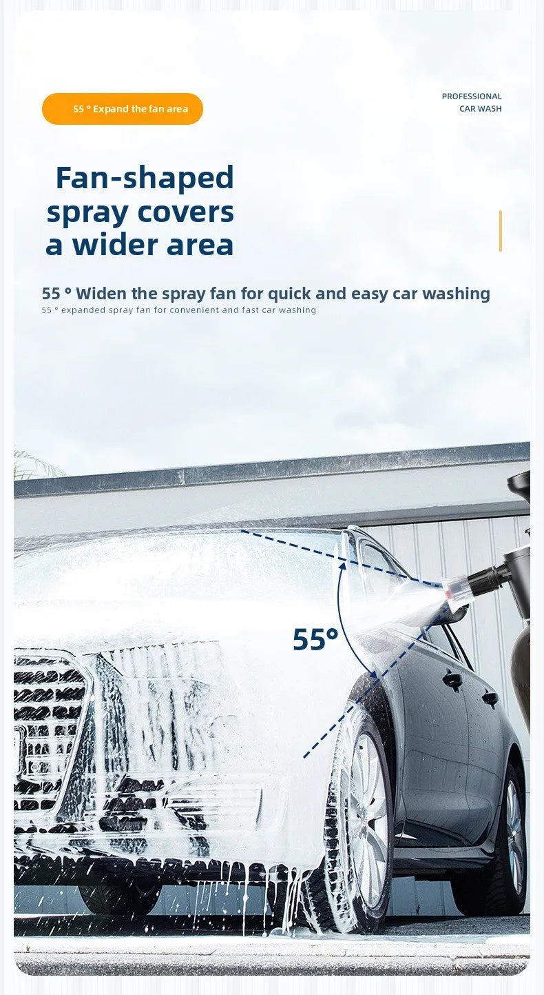 2L High Pressure Car Wash Foam Sprayer Bottle with Foam Nozzle for Auto Cleaning and Detailing