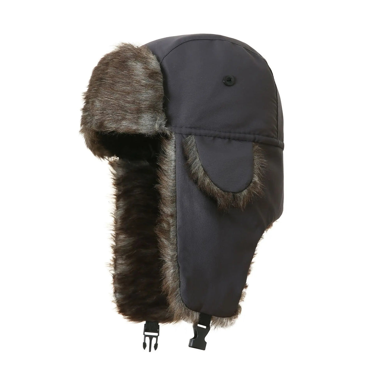 Faux Fur Trapper Hat with Ear Flaps, Ushanka