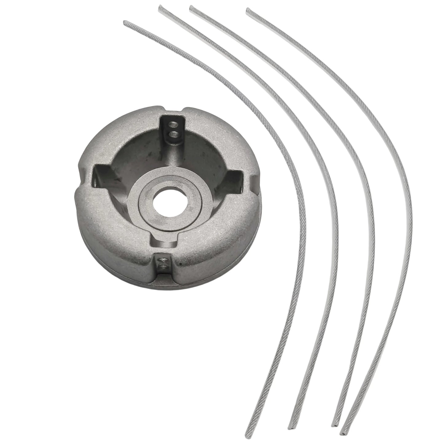Aluminum Trimmer Head 5/8 inch/15mm Through Hole Fit String Trimmer Replacement Head Wire Rope Weed Head Accessories