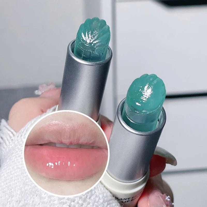Clear Jelly Lip Balm - Shell-Shaped Hydrating Lip Oil & Makeup Base