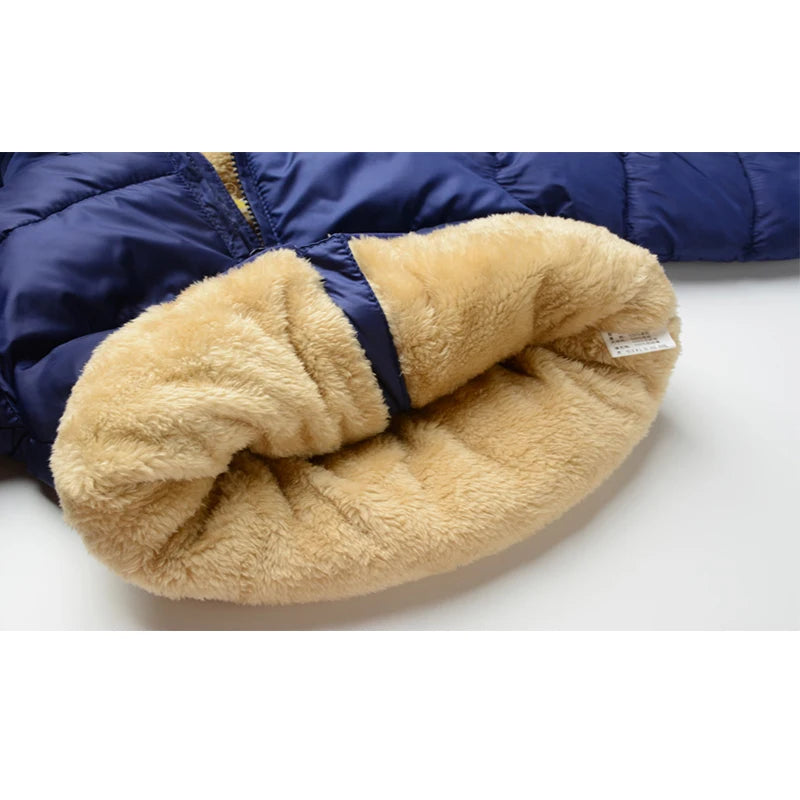 Kids Cartoon Hooded Puffer Coat - Plush Lined Winter Jacket - photo 5