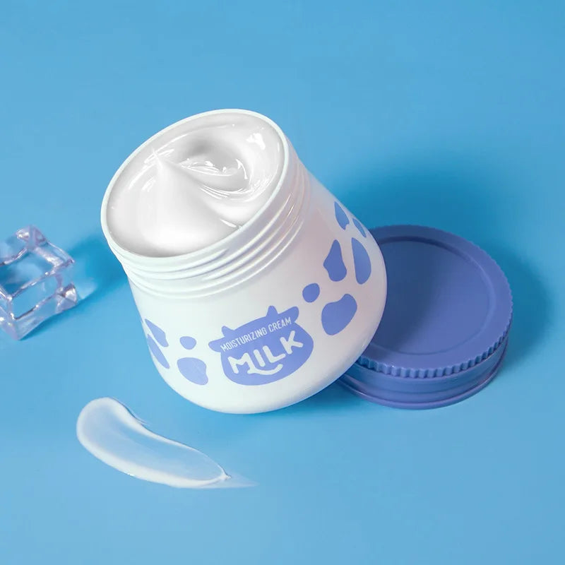 55g Milk Hyaluronic Acid Moisturizing Cream Smooth Nourish Face Creams  Improving Dryness & Roughness Facial Skin Care Products