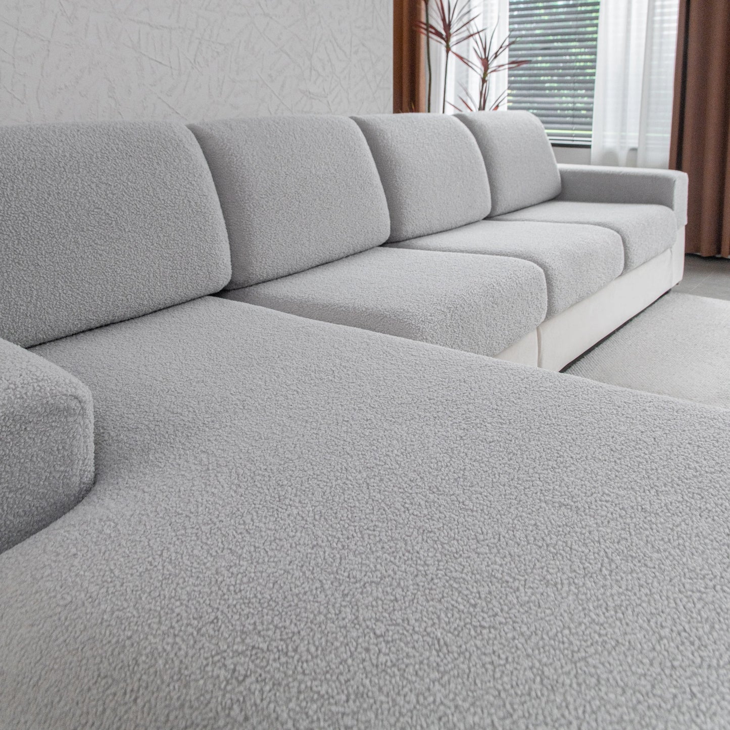 Elastic Stretch Sofa Cover Waterproof 1/2/3/4 Seater Adjustable Strap Non-Slip Slipcovers for Sectional Recliner Living Room