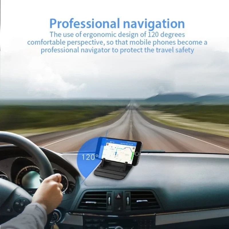 Silicone Car Mobile Phone Holder, Universal Compatibility-For All Smartphones & Tablets-Suitable for Car Dashboard & Windshield