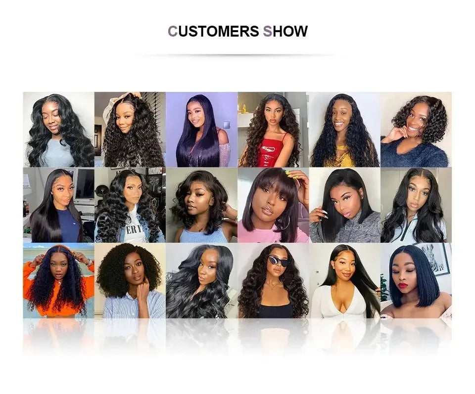 Water Wave HD Lace Front Wig 13x4 13x6 - 250 Density Human Hair