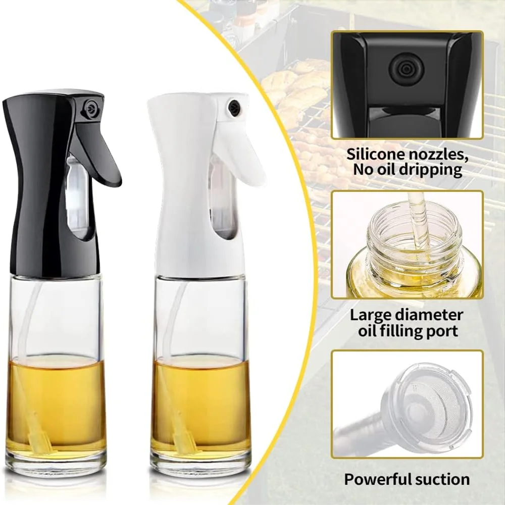 Oil Sprayer Bottle for Cooking - Olive Oil Mister, 200-500ml - photo 2
