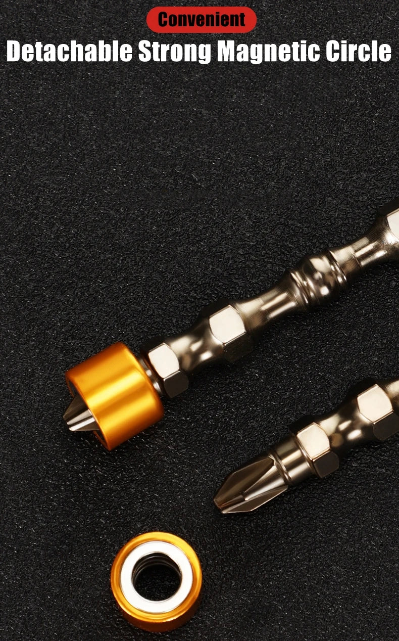 PH2 Hardness 65/110mm Screwdriver Bit Double Cross Head Hexagonal Handle Electric Screwdriver with Magnetic Ring Screwdriver Set