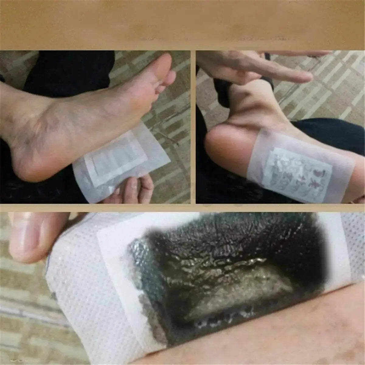 Old Beijing Foot Paste Mai Grass Bamboo Vinegar Foot Paste Improve Sleep Relieve Stress Moisture Foot Patch 30/60/90/120/150 Pcs