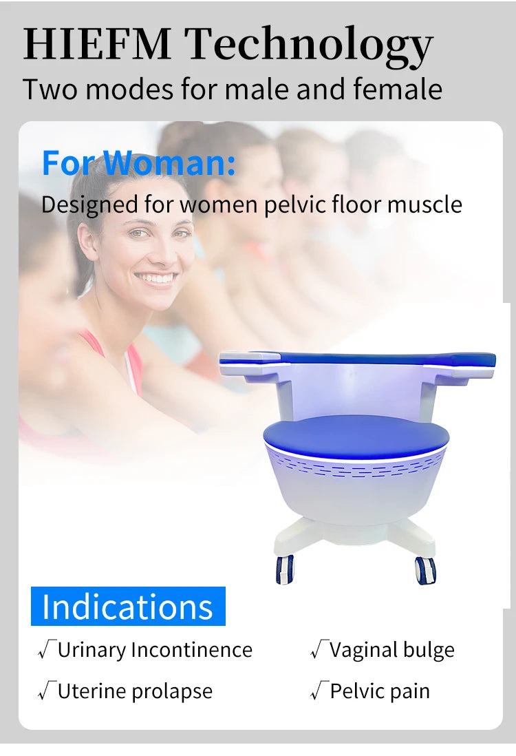 2025EMS Electromagnetic Non-Invasive Pelvic Floor Chair Strengthening Pelvic Muscles Chair Promote Postpartum Repair Ems Machine