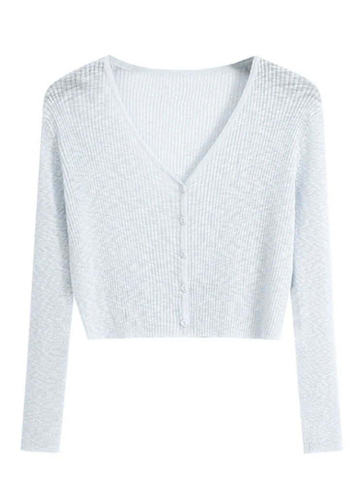 Women's Sun-Protection Cardigan — Lightweight Ice Silk