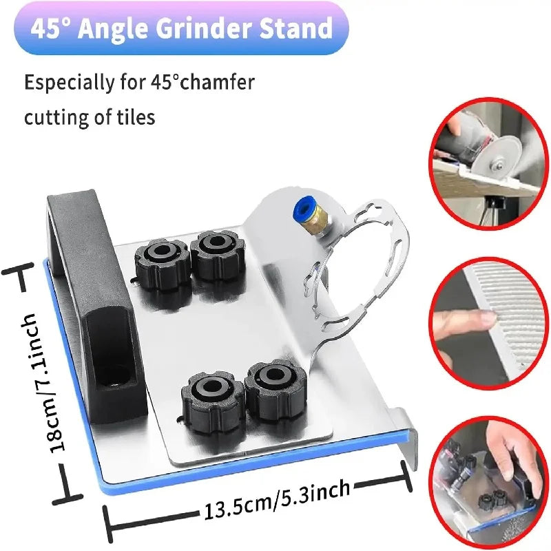 Universal 100 Type Angle Grinder Stand for Tile 45°Chamfer Cutting,Special Precision Cutting Bracket.Tile Chamfer Fixed Holder