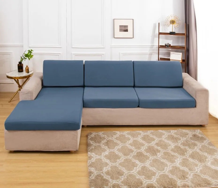 Summer Silk Spandex Seat  Sofa Cushion Cover Pad Protect 2026 Living Room Couch Slipcover 1 2 3 4 Seater Sofa Seat Covers