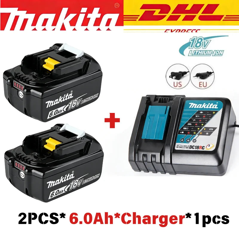 MMAlto Makita 18V LXT Replacement Li-Ion Battery – BL1860 BL1850 BL1840 BL1830 BL1815 | 3.0Ah 5.0Ah 6.0Ah | Sony Cells | LED Indicator
