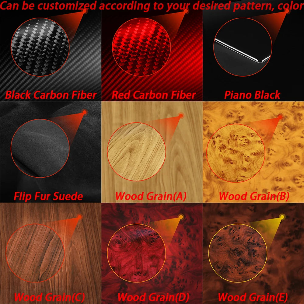 For Toyota Yaris 2006-2011 Carbon Fiber Central Control AC CD Air Outlet Gear Shift Panel Cover Trim Set Car Accessories Sticker