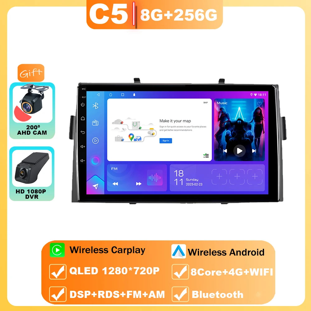 Android Car Stereo for Honda Ridgeline (2006–2014) — Wireless CarPlay, Android Auto, GPS, WiFi, All-in-One