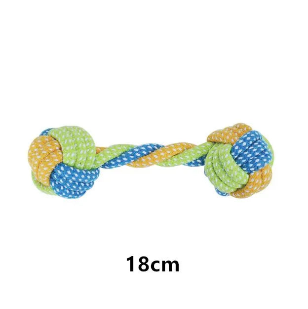 Cotton Rope Dog Toy Ball - Chew & Toothbrush Tug Toy – photo 7