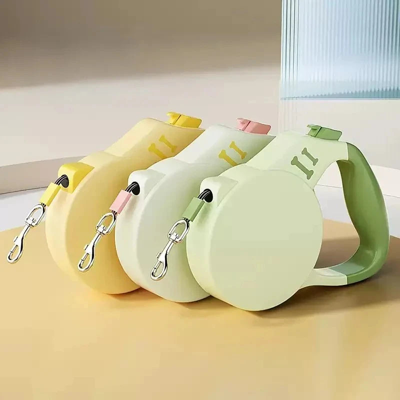 3 or 5 m Retractable Dog Leash - Small & Medium Dogs