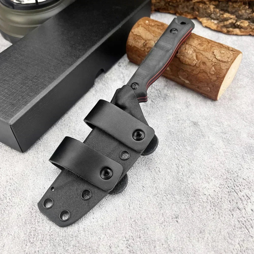 New Styles TOPS with Sheath Outdoor Straight Knife G10 Handle 8Cr13Mov Blade Camping Hunting Self-defense Multi-fuctional Tools