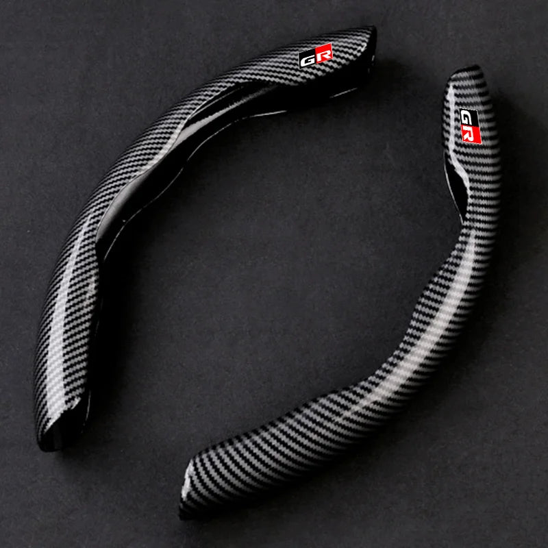 New Carbon fiber Car Steering Wheel Cover Non-slip Protector Sleeves For Toyota GR 86 Supra Yaris RAV4 Prius Corolla C-HR Auris