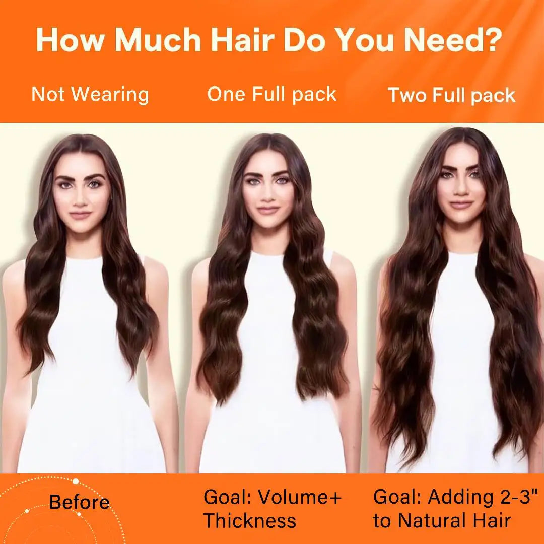 Full Shine Seamless Clip in Human Hair Extensions 8Pcs 100g&80g Pure Color Blond Hair Pu Clip on Remy Extension Skin Weft