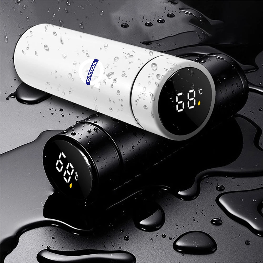 Volvo Smart Thermos Cup – Intelligent Temperature Display Stainless Steel Travel Mug | XC90 S60 XC40 V90