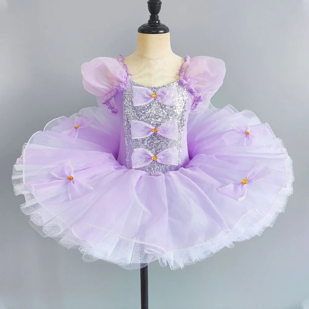 Girls multi-layer tulle ballet tutu dress