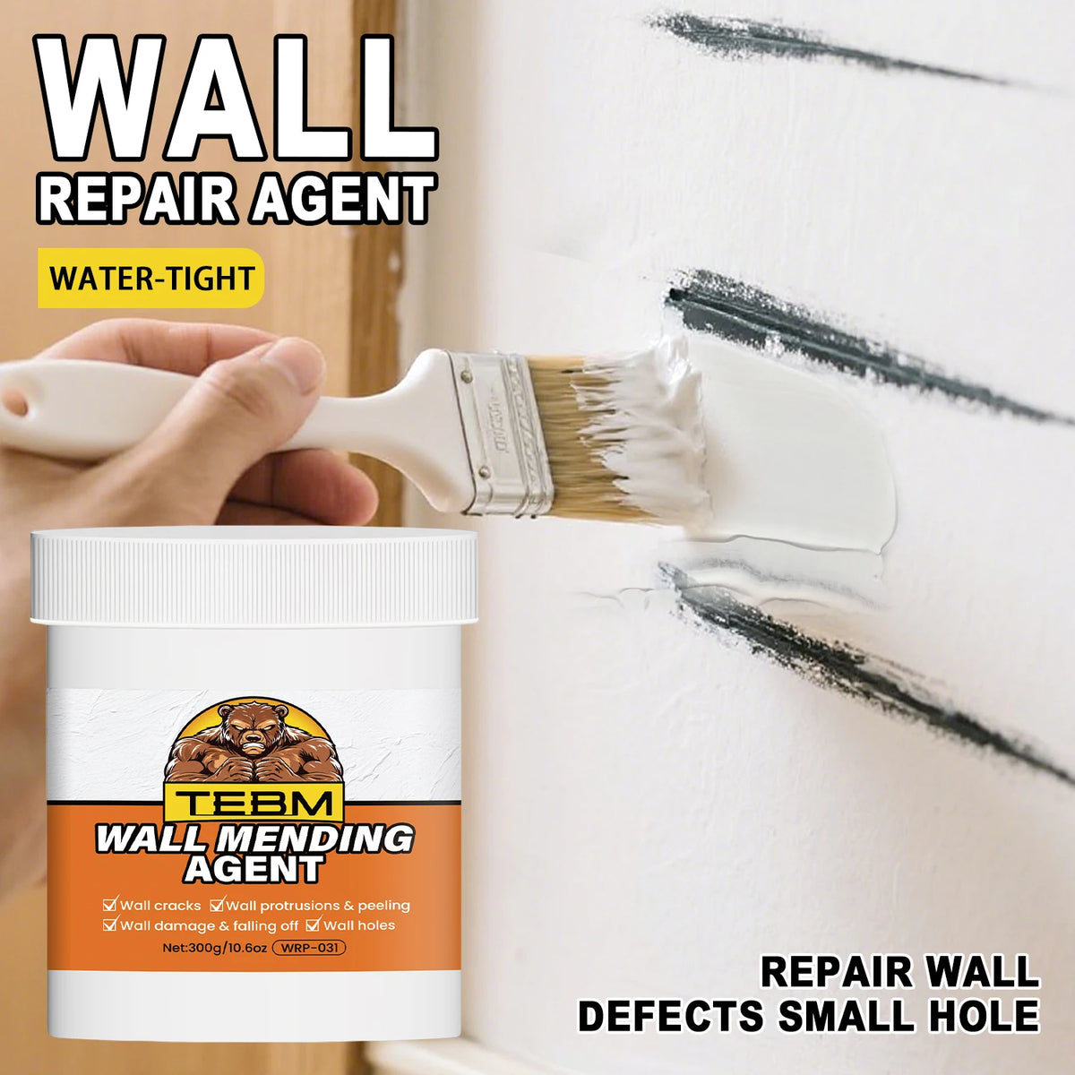 Wall Mending Agent - Quick-Drying Filler for Holes and Cracks - view 6