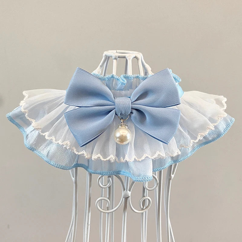 Princess Style Pet Scarf Collar - Cute Bow Tie Accessory for Cats and Dogs - photo 2