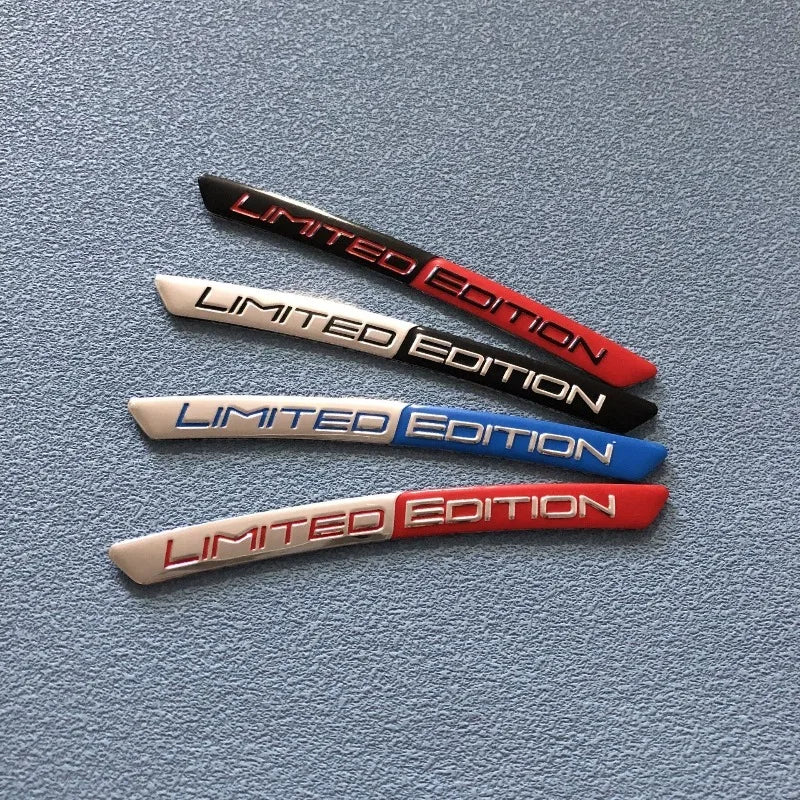 4 Pc Aluminium Alloy Car Hub Stickers, Rim Decorative Strips