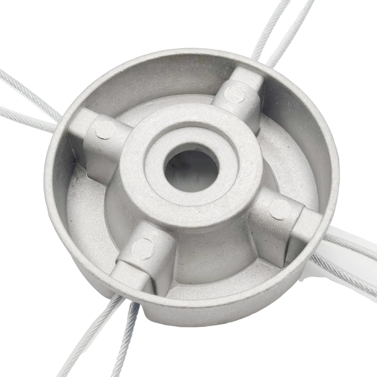 Aluminum Trimmer Head 5/8 inch/15mm Through Hole Fit String Trimmer Replacement Head Wire Rope Weed Head Accessories