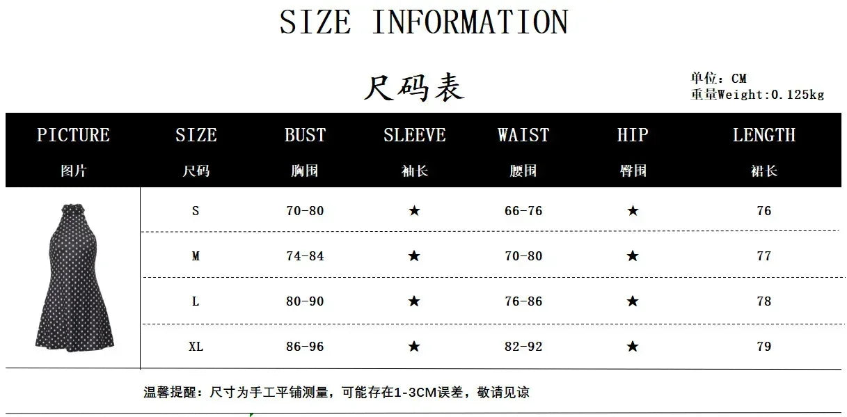 Chic Backless Polka Dot Halter Dress Women's Sleeveless Off Shoulder Lace Up Mini Vestidos 2026 Summer Lady Holiday Party Robe