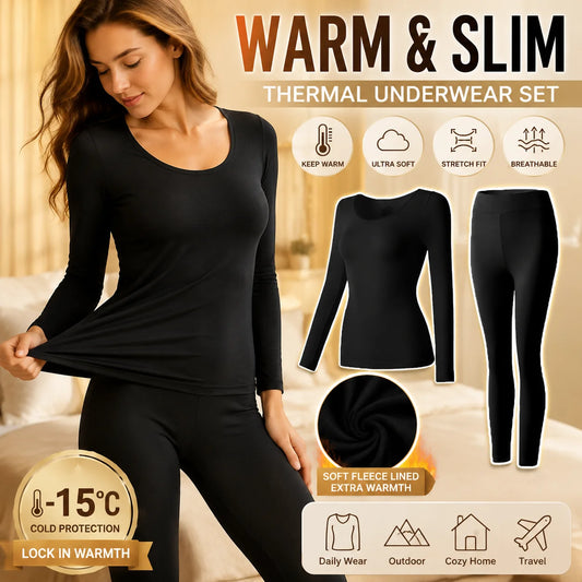 Women's Thin Thermal Undershirt - Long Sleeve Base Layer Top