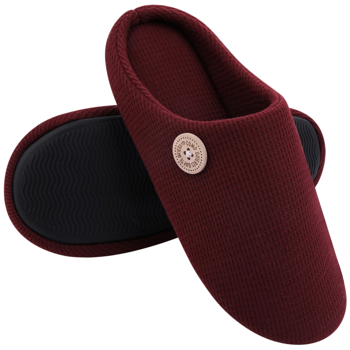 Smile Pop Men Flat Slippers Indoor Cozy Home Men Slippers Winter Casual Slippers Soft Antiskid Slippers Outdoor Fashion Shoes